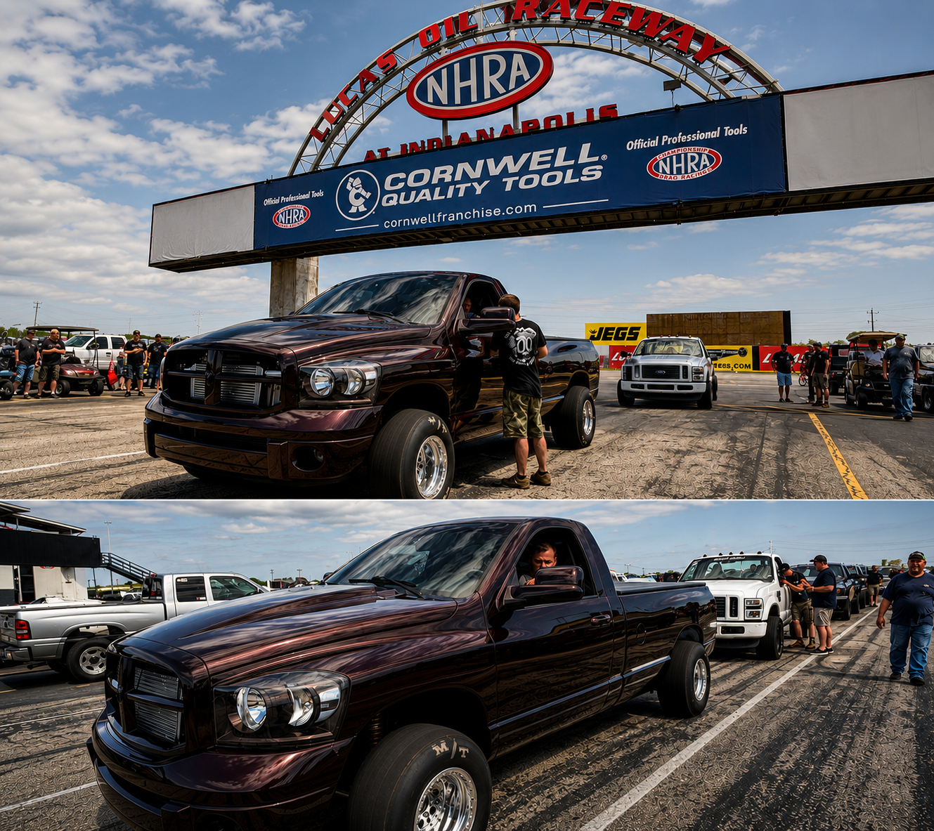 Diesel truck at Lucas Oil Raceway